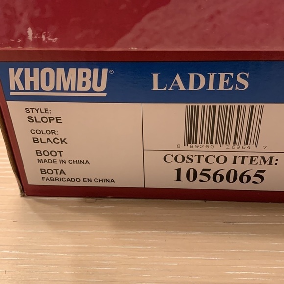 Khombu Slope ladies boots All weather Waterproof Leather upper light wear Sz 7 - Picture 3 of 7